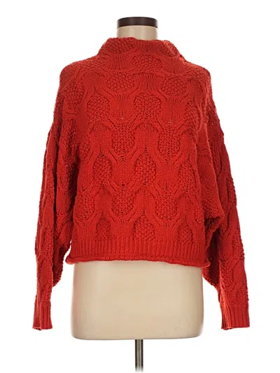Pre-owned Neely Turtleneck Sweater In Red