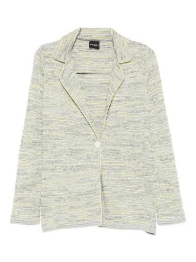 Neera 20.52 Knit Jacket In Silver