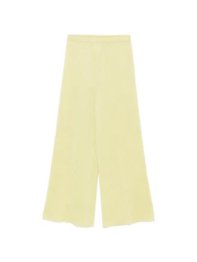 Neera 20.52 Knit Trousers In Yellow