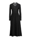 Neera 20.52 Woman Midi Dress Black Size 12 Merino Wool