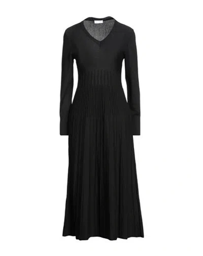 Neera 20.52 Woman Midi Dress Black Size 12 Merino Wool