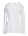 Neera 20.52 Woman Sweater White Size 10 Viscose, Polyamide In White