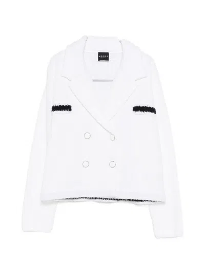 Neera Double-breasted Jacket In White