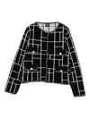 Neera Geometric-pattern Jacket In Black