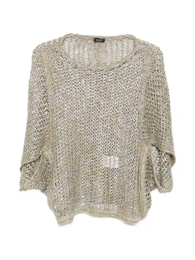 Neera Open-knit Sweater In Orange