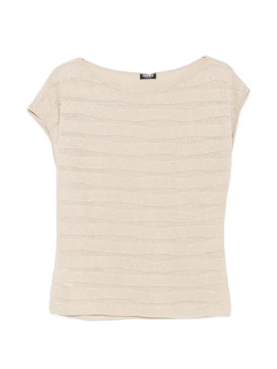 Neera Ribbed Top In Neutral