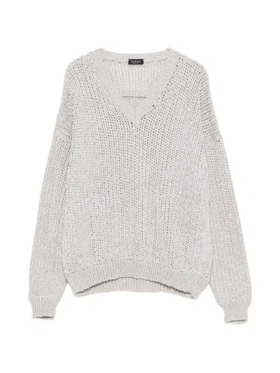 Neera V-neck Sweater In Gray