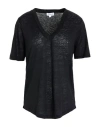 Neeve Woman T-shirt Black Size S Linen In Black