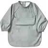 Neferland Classic High-pocket Long Sleeve Bib Smock In Sage (2t-4t)