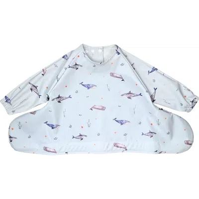 Neferland Kids'  Nefertie Coverall 2.0 Longsleeve Bib In Whale Watching 6-24 Months