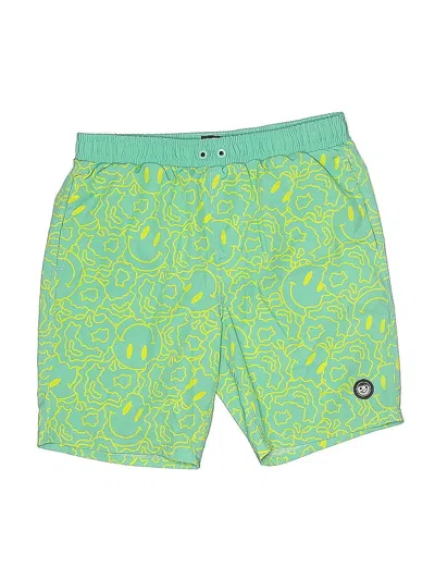 Pre-owned Neff Kids'  Board Shorts In Green