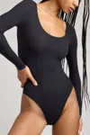 Negative Base Ballet Bodysuit In Black