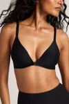 Negative Base Front Close Bra In Black