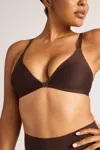 Negative Base Front Close Bra In Espresso In Brown