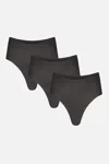 Negative Base High Rise Brief In Black (pack)