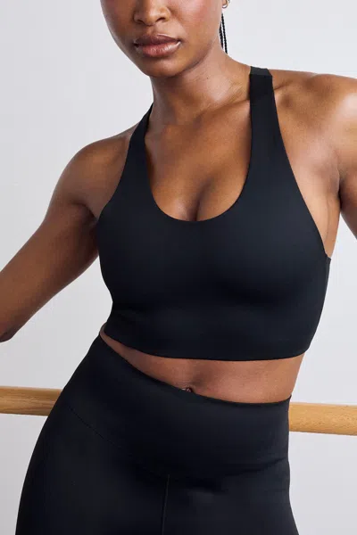 Negative Base Sport Racerback Top In Black In Blue