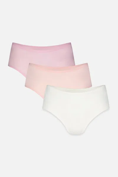 Negative Cloud Cotton Boy Short In Bermuda (pack) In Pink