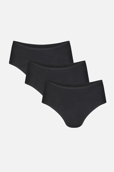 Negative Cloud Cotton Boy Short In Black (pack)