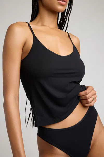 Negative Cloud Cotton Cami In Black