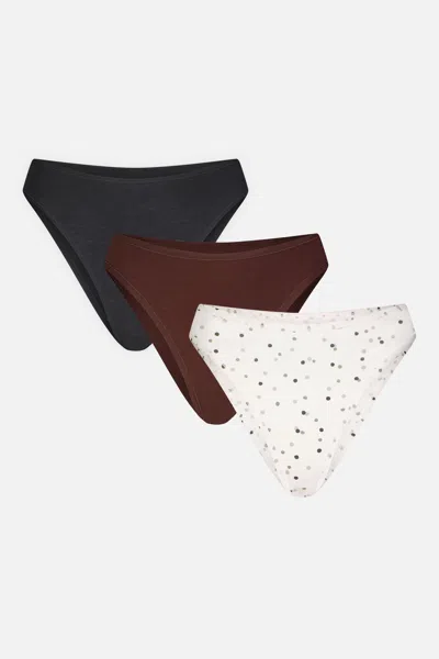 Negative Cloud Cotton French Cut Brief In Pip (pack) In Multi