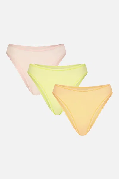 Negative Cloud Cotton French Cut Brief In Rainbow Sherbet (pack) In Multi