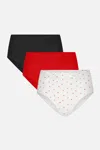 Negative Cloud Cotton Boy Short In Black Cherry (pack) In Multi