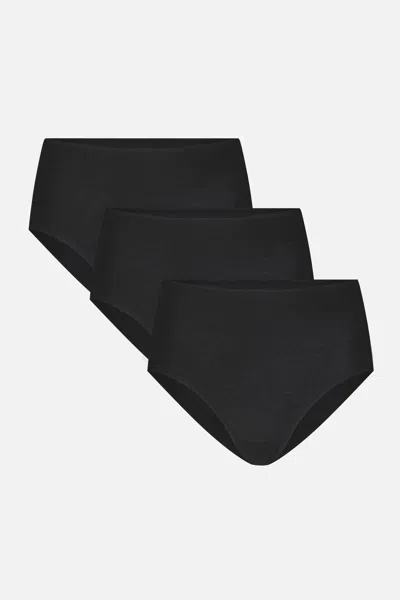 Negative Cloud Cotton High Brief In Black (pack)