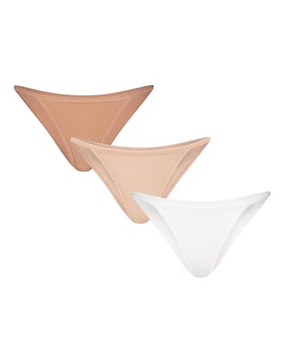 Negative Cloud Cotton String Bikini In Brown