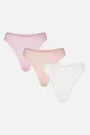 Negative Cloud Cotton Thong In Bermuda (pack) In Multi