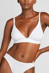 Negative Cloud Cotton Triangle Bra In White
