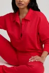 Negative Club Pullover In Cherry In Red