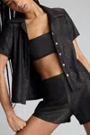 Negative Disco Short Sleeve Top In Black