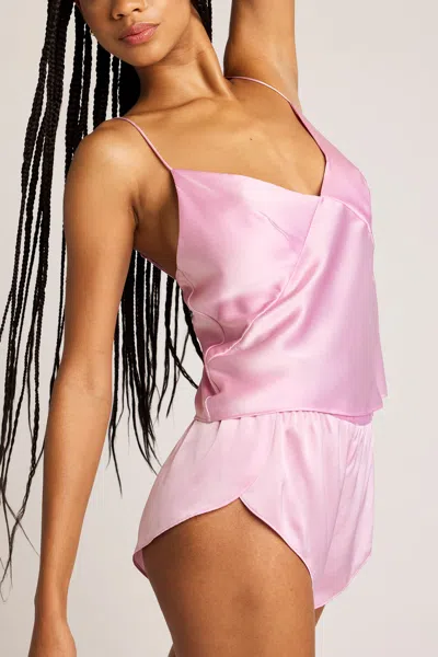 Negative Eclipse Washable Silk Cami In Babe In Pink