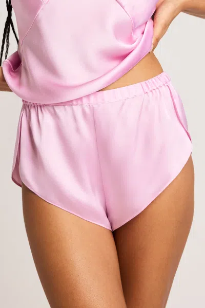 Negative Eclipse Washable Silk Mini Short In Babe In Pink