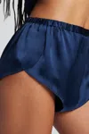 Negative Eclipse Washable Silk Mini Short In Navy In Blue