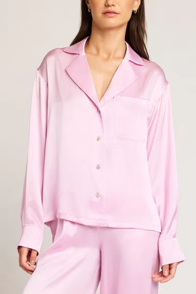 Negative Eclipse Washable Silk Shirt In Babe In Pink