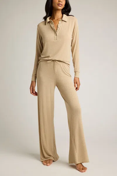 Negative Fino Featherweight Cashmere Track Pant In Dune In White
