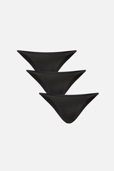 Negative Glacé String Bikini In Black (pack)