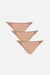 Negative Glacé String Bikini In Buff (pack)
