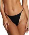Negative Glace String Thong In Black