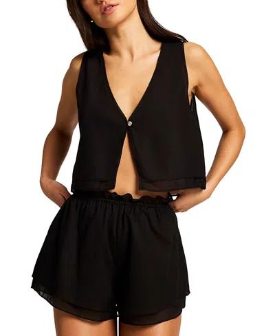 Negative Island Play Top In Black