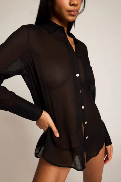 Negative Island Shirt In Black