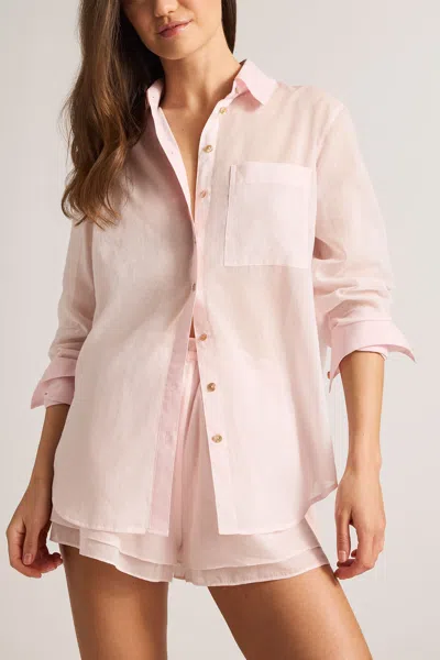 Negative Island Shirt In Shell In Pink