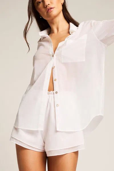 Negative Island Shirt In White