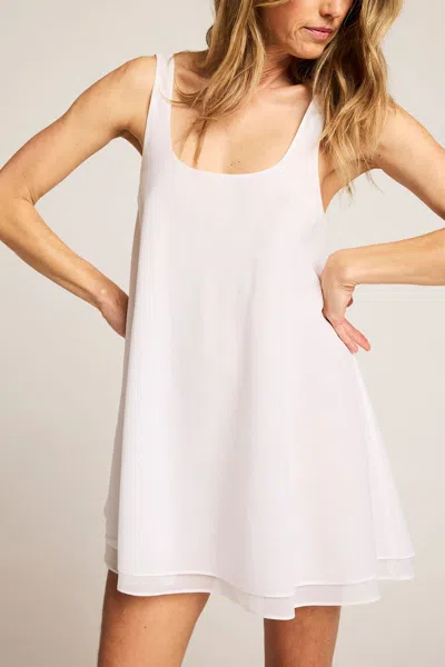 Negative Island Swing Dress In White