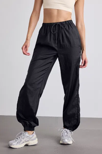 Negative Parachute Jogger In Black