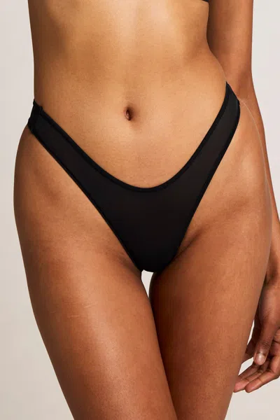 NEGATIVE Sieve Dipped Thong in Black