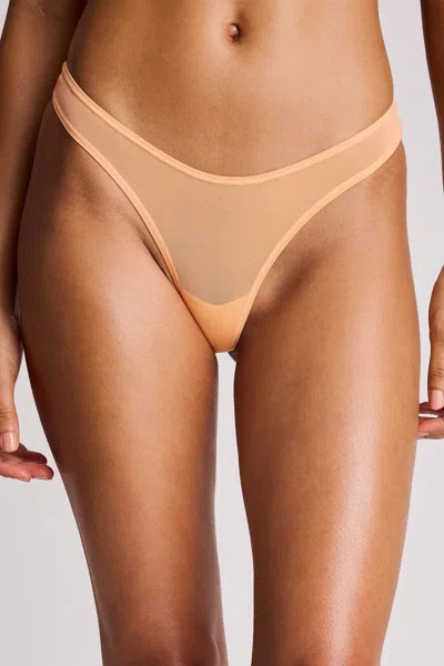 Negative Sieve Dipped Thong In Sorbet In Pink