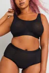 Negative Sieve High-waist Brief In Black