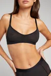 Negative Sieve Non-wire Bra In Black